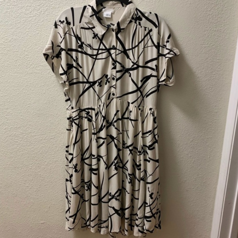 UO Cooperative Liza Print Babydoll Dress